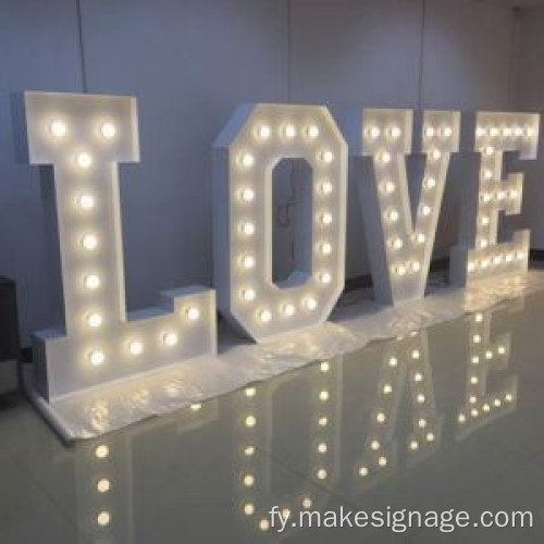 Marquee Brieven foar Weddings